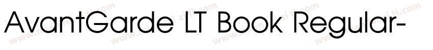 AvantGarde LT Book Regular字体转换